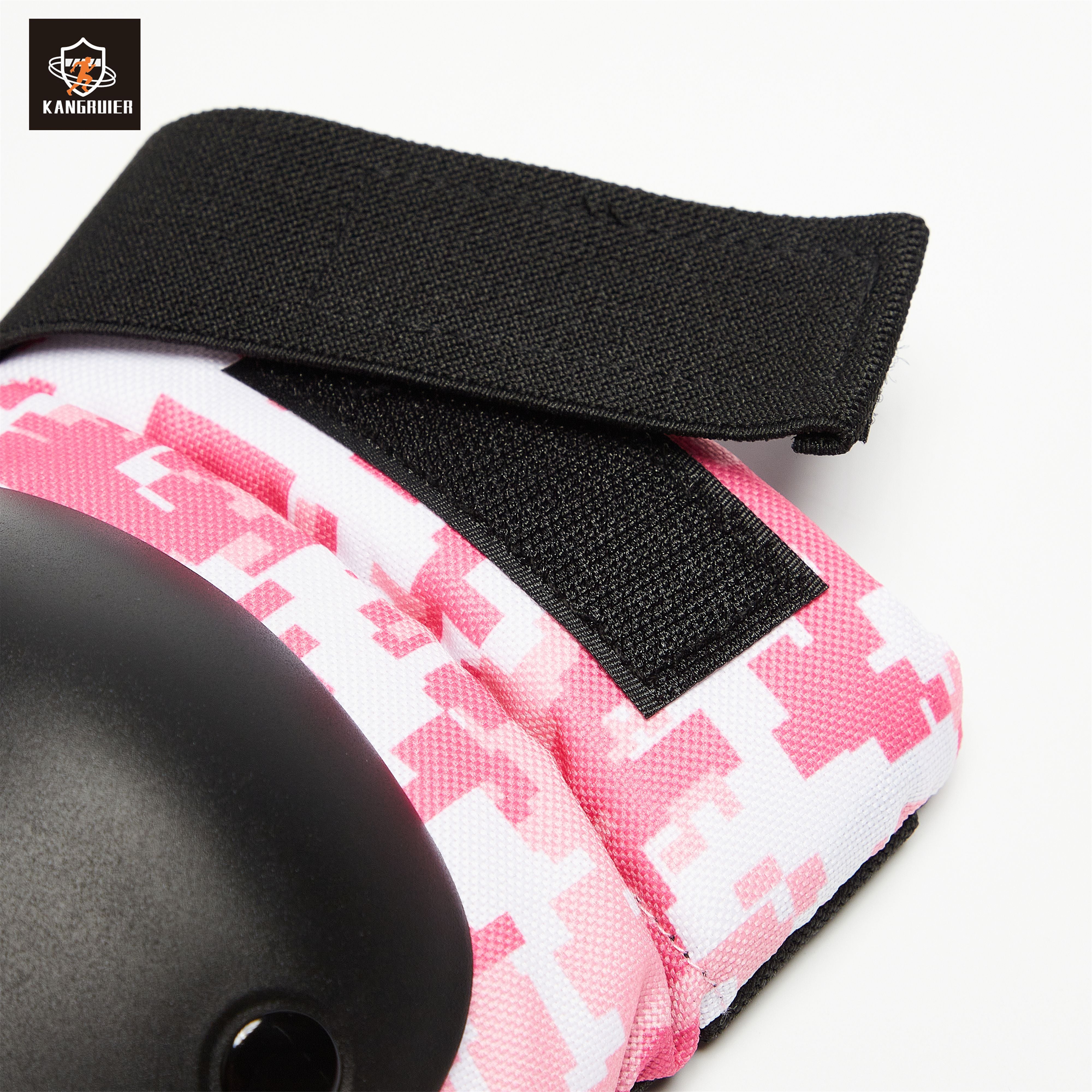Knee and Elbow Pads & Wrist Guards Camouflage Pink Light Blue & Green