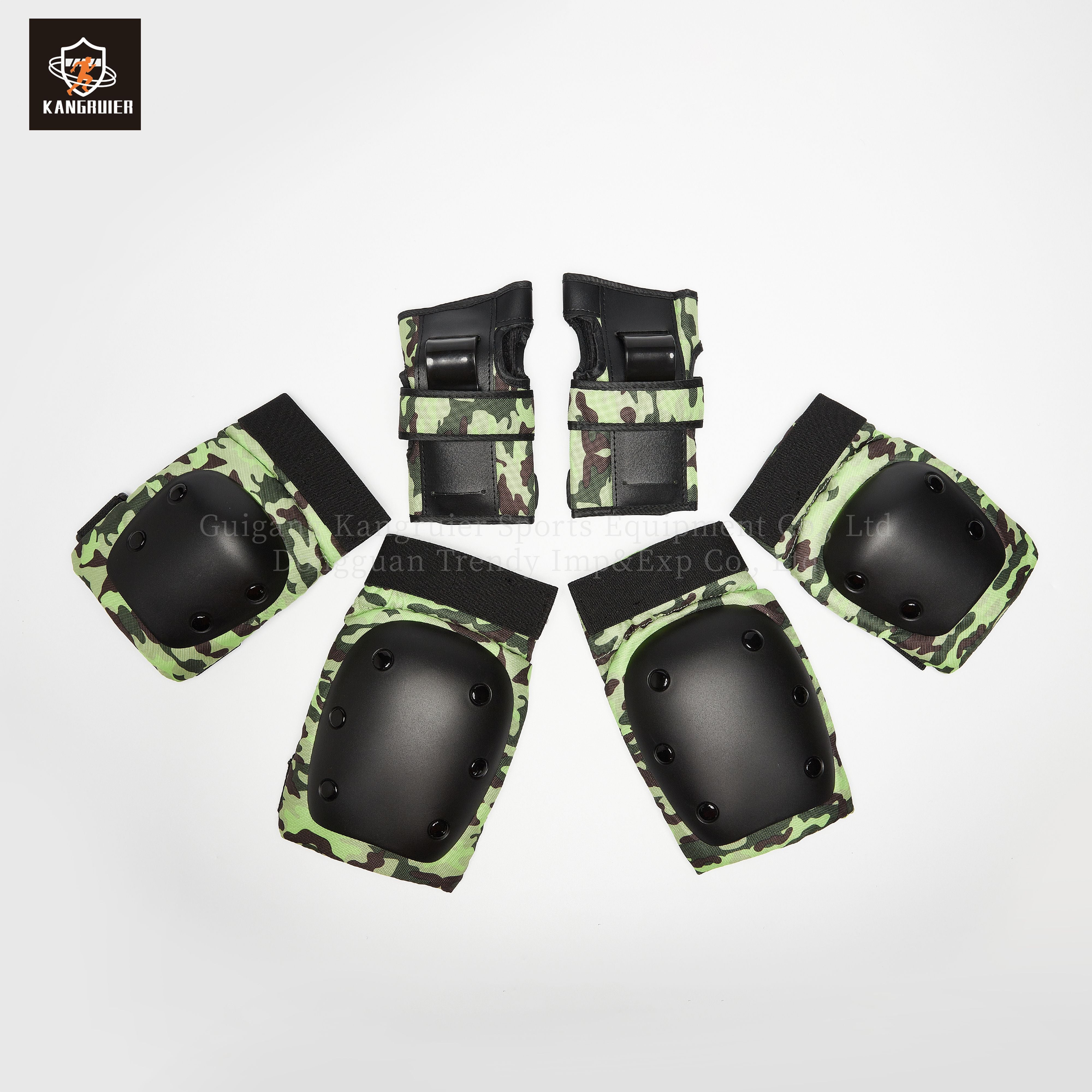 Knee and Elbow Pads & Wrist Guards Light Green 6pcs