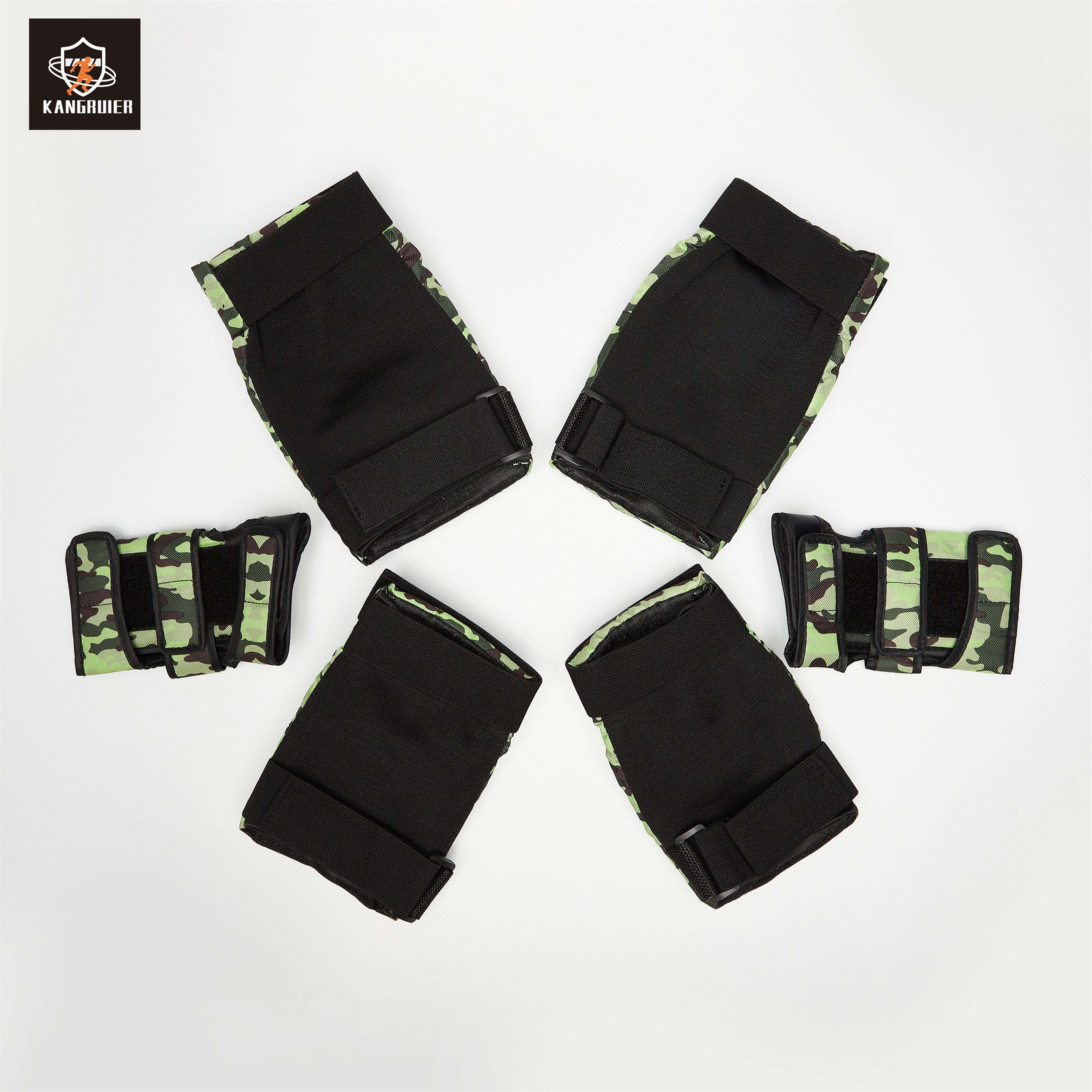 Knee and Elbow Pads & Wrist Guards Light Green 6pcs